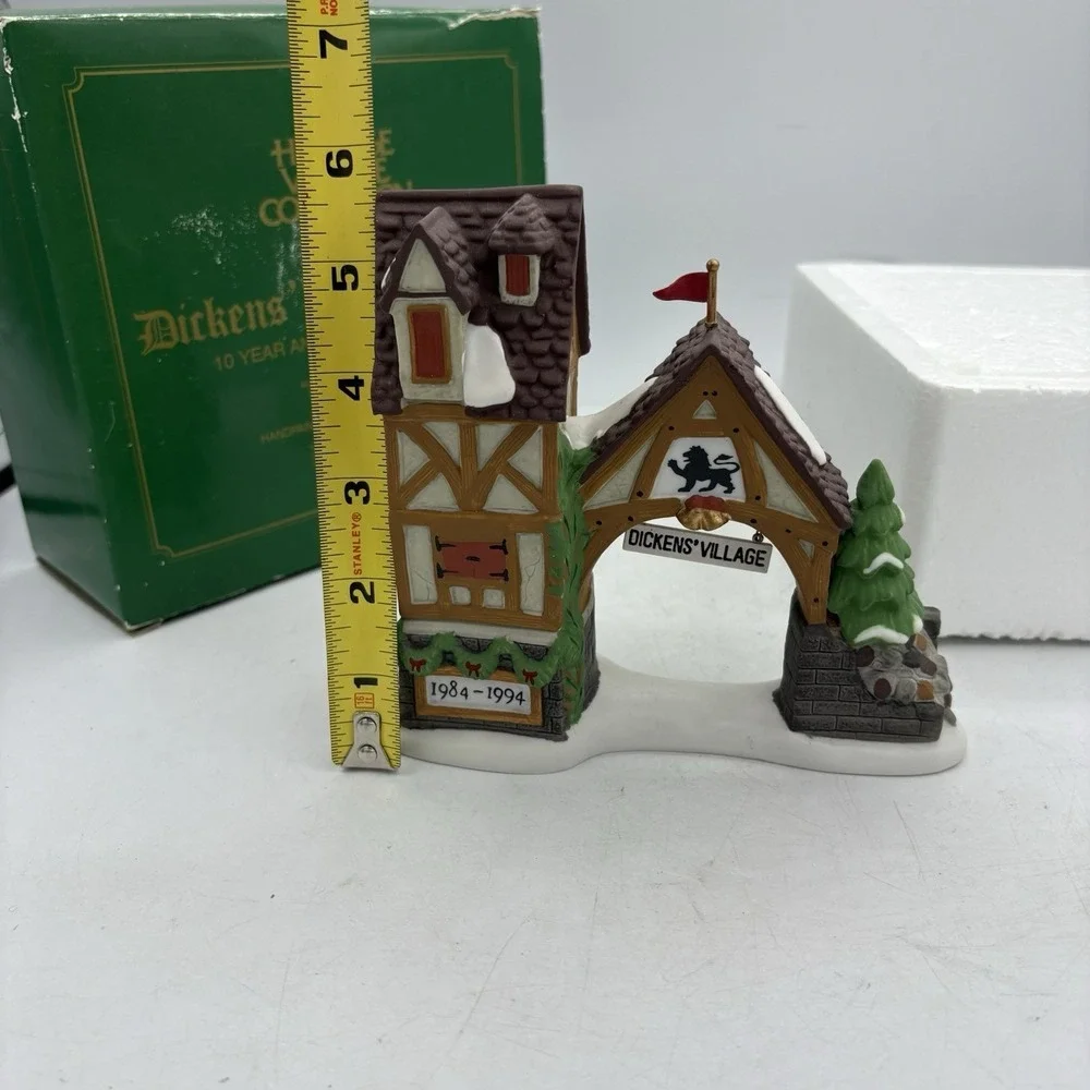 Department 56 Dickens Village Arch Postern‎ 10 Year Anniversary 1994 w Box